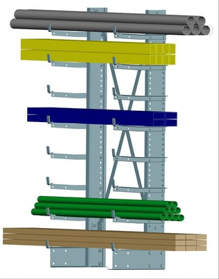 Steeltree® 08 Medium Duty Cantilever Racks - HMD-10J