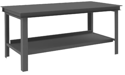 Super Heavy-Duty Workbenches With Top Shelf Only - HHWB-3672-95