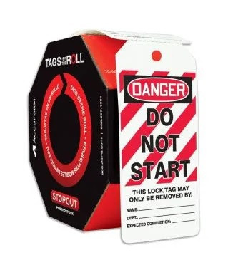 Tags By-The-Roll Stopout General Safety Tags - TAR476