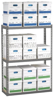 Tennsco Record Archive Shelving - HZA421560-3D
