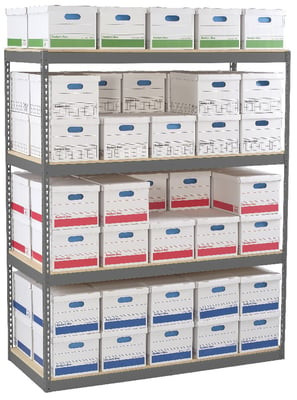 Tennsco Record Archive Shelving - HZA693084-4D