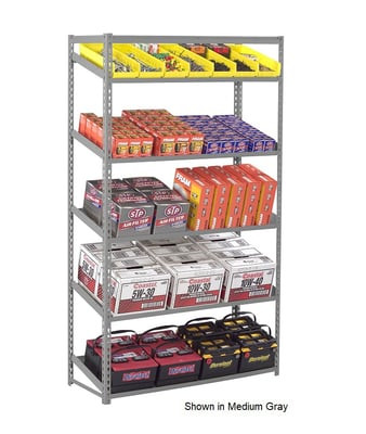 Tennsco Sloping Shelf Units - HZT7-3618S-5-MGY