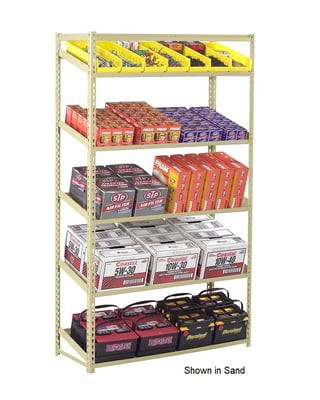 Tennsco Sloping Shelf Units - HZT7-3624S-5-MGY