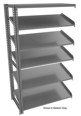 Tennsco Sloping Shelf Units - HZT7-4824A-5-MGY