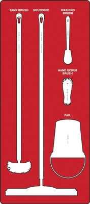 Wet Zone Store-Boards™ & Combo Kits - PSB111RDWT