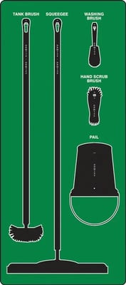 Wet Zone Store-Boards™ & Combo Kits - PSB711GNBK