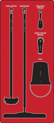 Wet Zone Store-Boards™ & Combo Kits - PSB711RDBK