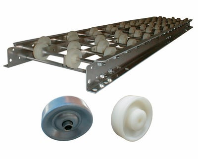 White Nylon Wheel Conveyors - H12-AFWW-16-5