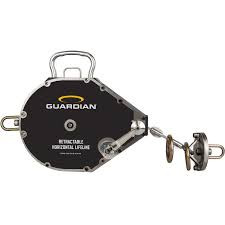 Guardian Fall Protection 60 Ft Retractable Horizontal Lifeline Cable System