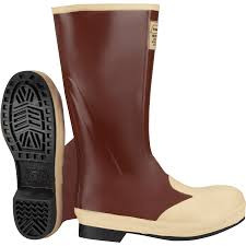 Ironwear 9262-M-9 Waterproof Neoprene Steel Toe Metatarsal Work Boots Size 9 Brown