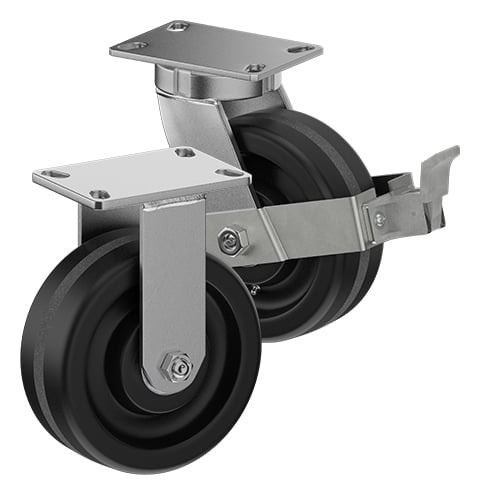 Casterdepot Top Plate Casters - Phenolic Wheel - Capacities Up To 3500 Lbs.
