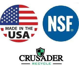 Crusader Thin Recycling Containers