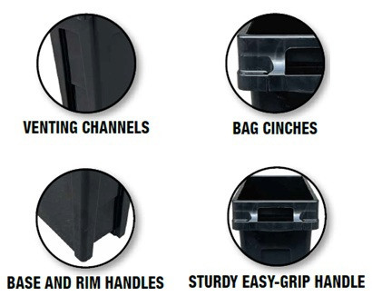 Crusader Thin Trash Cans