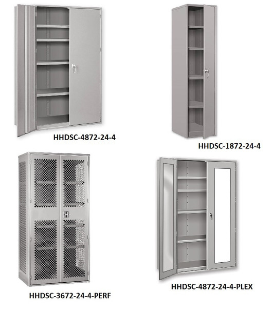 Extra Heavy Duty Storage Cabinets - 1,500 Lb. Capacity Per Shelf
