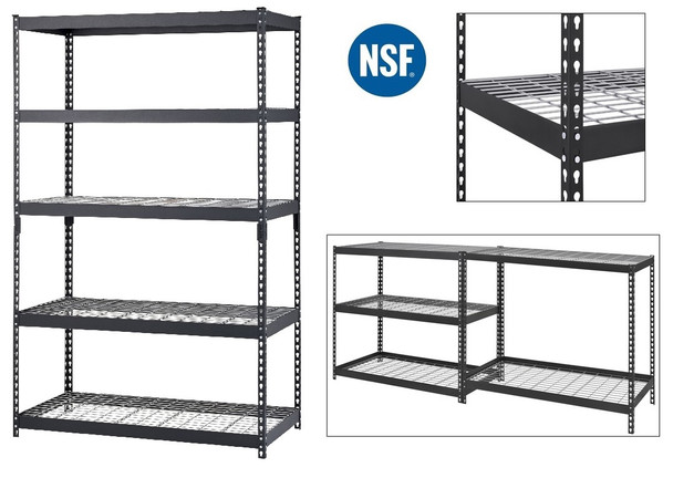 Heavy-Duty Steel Shelving Racks