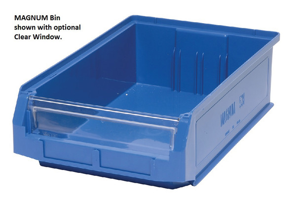 Magnum Series Giant Hopper Bin - Clear Windows