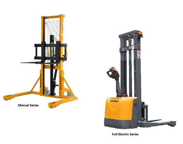 Manual, Semi-Electric & Full Electric Fixed Leg & Straddle Stacker