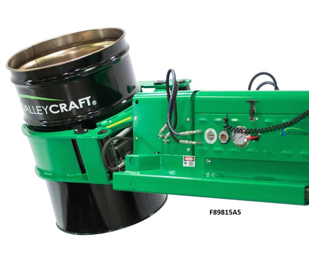 Powered Drum Forklift Attachment