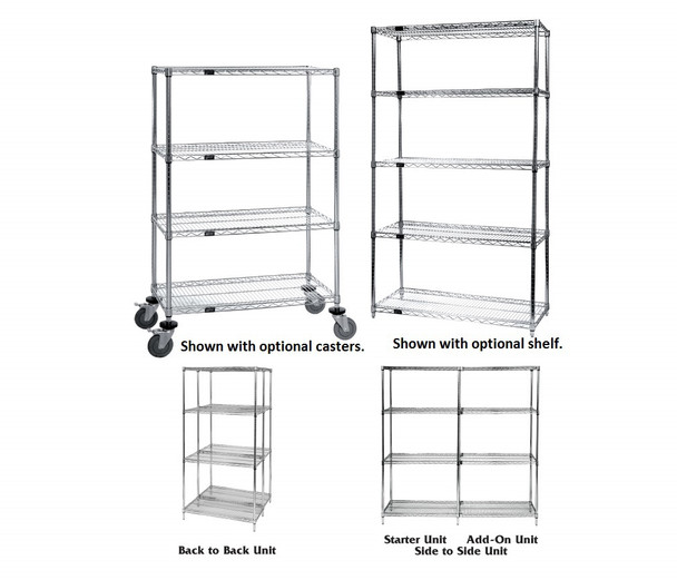 Quantum Storage Chrome Wire Shelving
