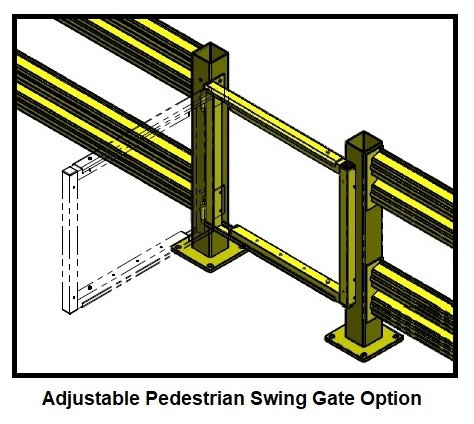 Warehouse Safety Guard Rail System