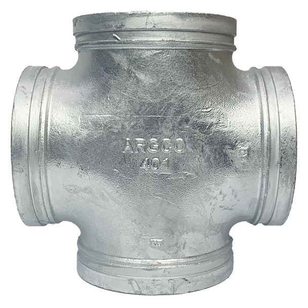 Galvanized Grooved Cross – Short Radius