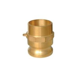 Type F Brass Cam & Groove Adapter Male Camlock x Male NPT