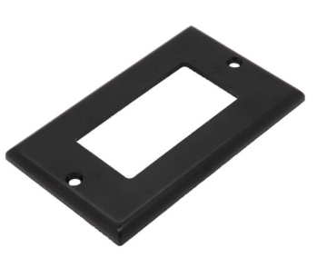 Black 1 Gang Decora GFCI Wall Plate