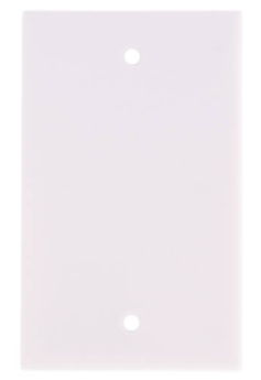 White 1-Gang No Device Blank Wall Plate