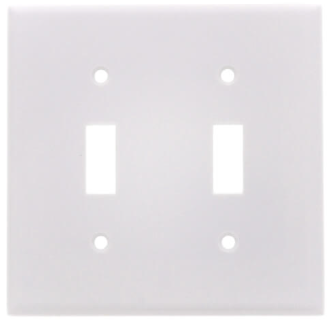 2-Gang Toggle Switch Wall Plate