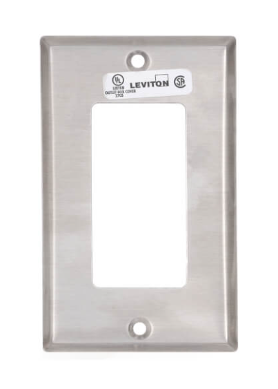 Stainless Steel 1 Gang Decora/GFCI Wall Plate