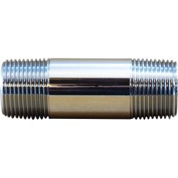 3/8" Chrome Plated Brass Nipple