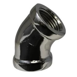Chrome Plated 45° Elbow Brass Fitting