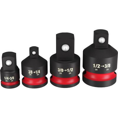 Milwaukee Tool SHOCKWAVE Impact Duty 1/4"-1/2"Drive Adapter Set