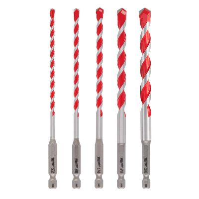 Milwaukee Tool 5PC. SHOCKWAVE Impact Duty Carbide Hammer Drill Bit Set