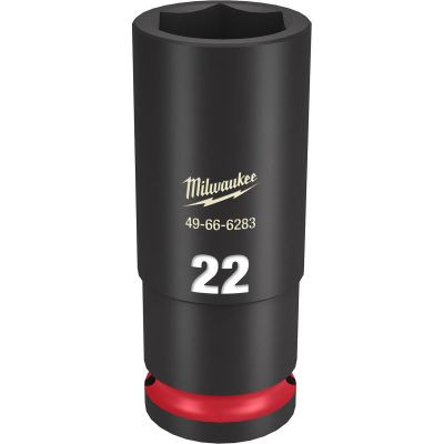 Milwaukee Tool SHOCKWAVE Impact Duty 1/2"Drive 22MM Deep 6 Point Socket