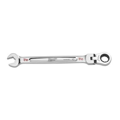 Milwaukee Tool 7/16" Flex Head Ratcheting Combination Wrench