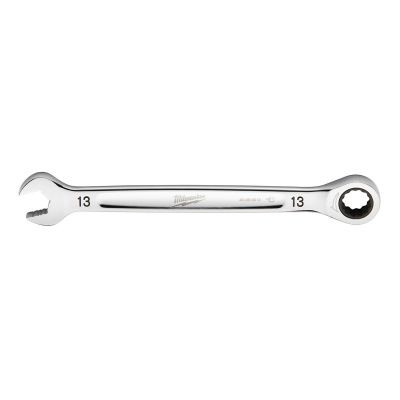 Milwaukee Tool 13MM Metric Ratcheting Combination Wrench, 12-Point, Steel, Chrome