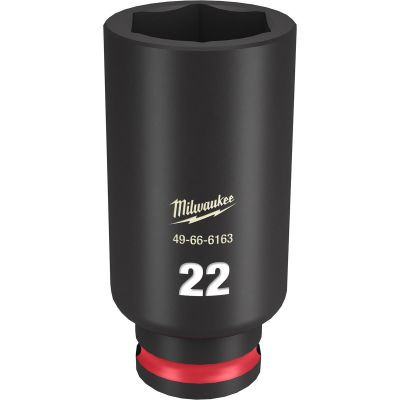 Milwaukee Tool SHOCKWAVE Impact Duty 3/8"Drive 22MM Deep 6 Point Socket