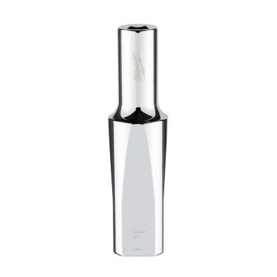 Milwaukee Tool 3/8" Drive 7mm Metric 6-Point Deep Socket with FOUR FLAT Sides, Vanadium Steel, Chrome