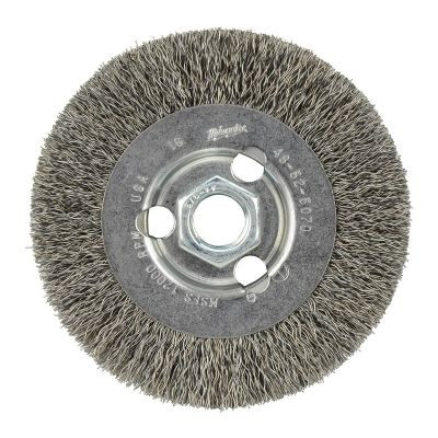 Milwaukee Tool 4" Radial Crimped Wheel- Carbon Steel