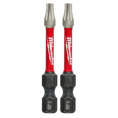 Milwaukee Tool SHOCKWAVE 2" Impact Torx T20 Power Bits (2PK)
