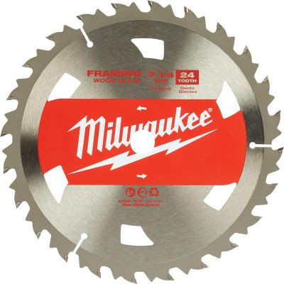 Milwaukee Tool Circular Saw Framing Blades 7-1/4" 24T
