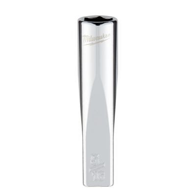 Milwaukee Tool 1/4" Drive 5/16" SAE 6-Point Deep Socket with FOUR FLAT Sides, Vanadium Steel, Chrome