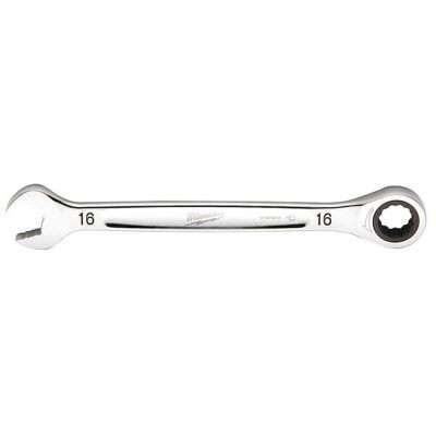 Milwaukee Tool 16MM Metric Ratcheting Combination Wrench, 12-Point, Steel, Chrome