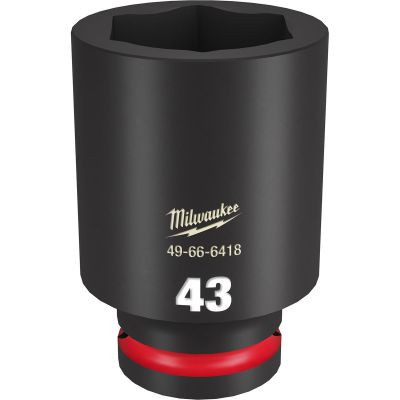 Milwaukee Tool SHOCKWAVE Impact Duty 3/4"Drive 43MM Deep 6 Point Socket