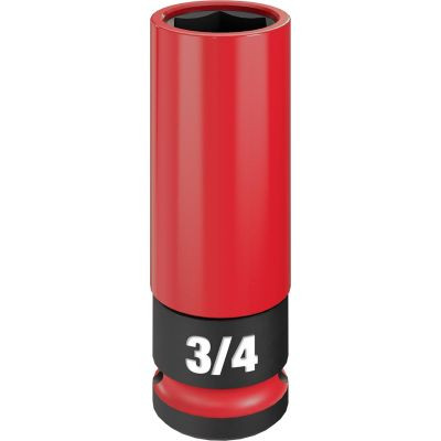 Milwaukee Tool SHOCKWAVE Impact Duty 1/2 Drive 3/4" SAE Lug Nut Wheel Socket