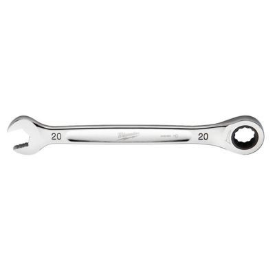 Milwaukee Tool 20MM Metric Ratcheting Combination Wrench, 12-Point, Steel, Chrome