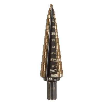 Milwaukee Tool Cobalt Step Drill Bit #4 (3/16-7/8")