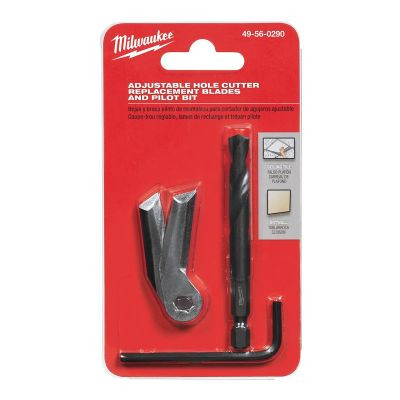 Milwaukee Tool Adjustable Hole Cutter Replacement Blades and Pilot Bit