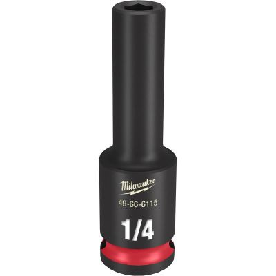 Milwaukee Tool SHOCKWAVE Impact Duty 3/8" Drive 1/4" Deep 6 Point Socket